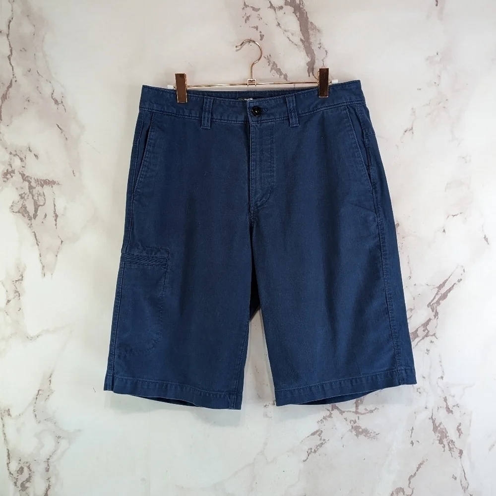The North Face Shorts Mens 30 Blue Chino Cotton Bermuda 11 12 Inch